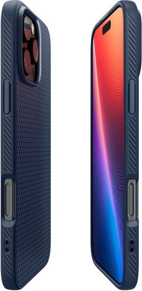 Spigen - Case Liquid Air for iPhone 16 Pro, navy blue