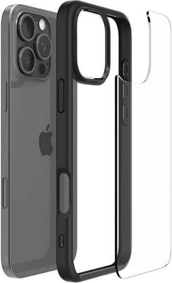 Spigen - Case Ultra Hybrid for iPhone 16 Pro, matte black