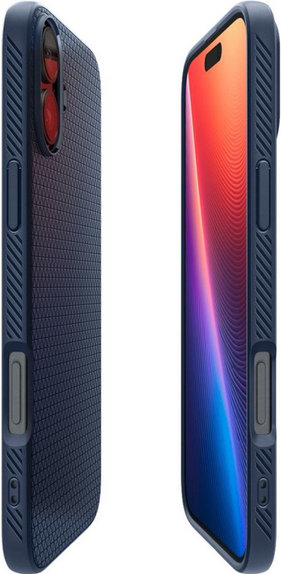 Spigen - Case Liquid Air for iPhone 16, navy blue