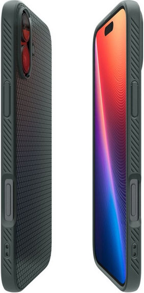 Spigen - Case Liquid Air for iPhone 16, abyss green