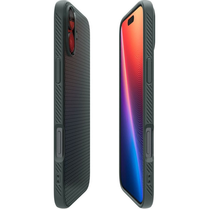 Spigen - Case Liquid Air for iPhone 16, abyss green