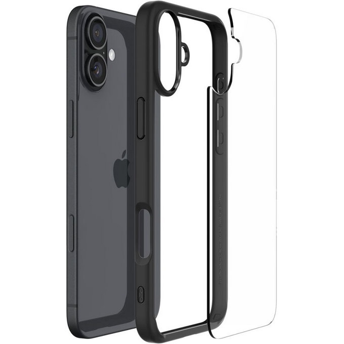 Spigen - Case Ultra Hybrid for iPhone 16, matte black