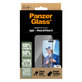 UWF Tempered Glass with Applicator for iPhone 16/15, Black, PanzerGlass