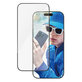 Tempered Glass UWF with Applicator for iPhone 16 Pro, Black, PanzerGlass