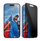 UWF Privacy Tempered Glass with Applicator for iPhone 16/15, Black, PanzerGlass