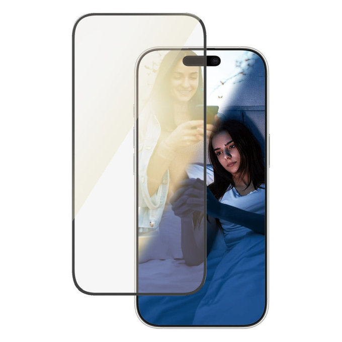 Tempered Glass UWF Eyecare with Applicator for iPhone 16 Pro, Black, PanzerGlass