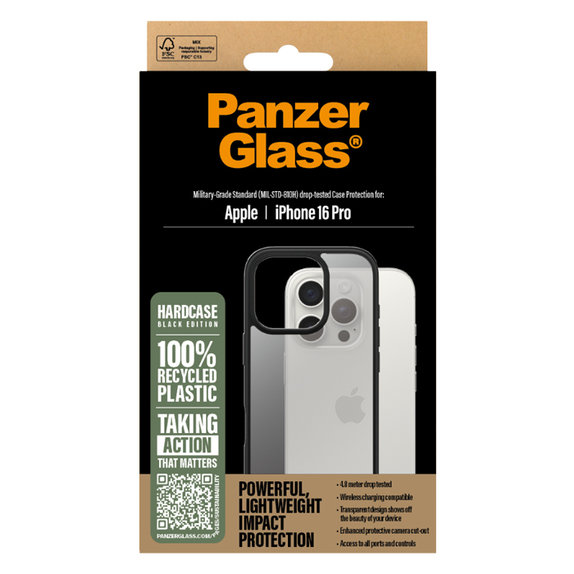 PanzerGlass - Case HardCase for iPhone 16 Pro, black