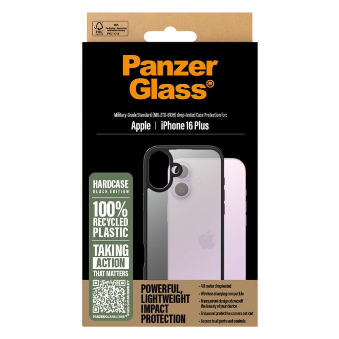 PanzerGlass - Case HardCase for iPhone 16 Plus, black
