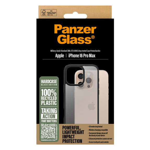 PanzerGlass - Case HardCase for iPhone 16 Pro Max, black