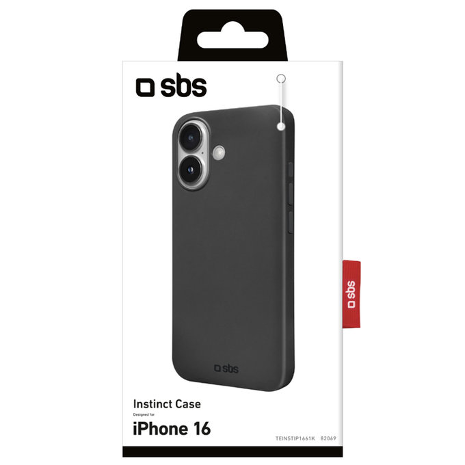 SBS - Case Instinct for iPhone 16, black