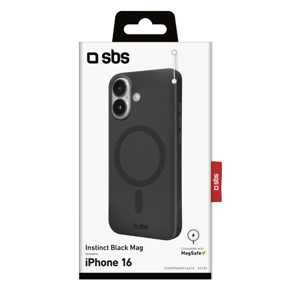 SBS - Case Instinct Mag with MagSafe for iPhone 16, black