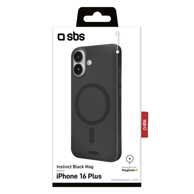 SBS - Case Instinct Mag with MagSafe for iPhone 16 Plus, black