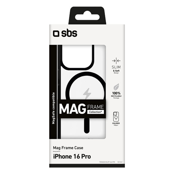 SBS - Case Mag Frame with MagSafe for iPhone 16 Pro, black