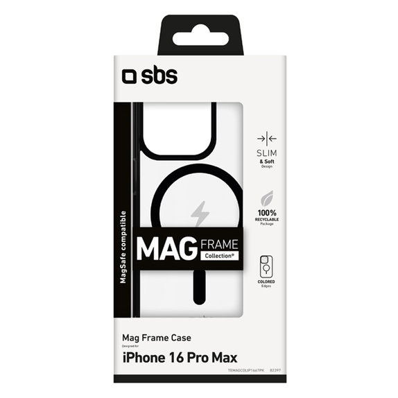 SBS - Case Mag Frame with MagSafe for iPhone 16 Pro Max, black