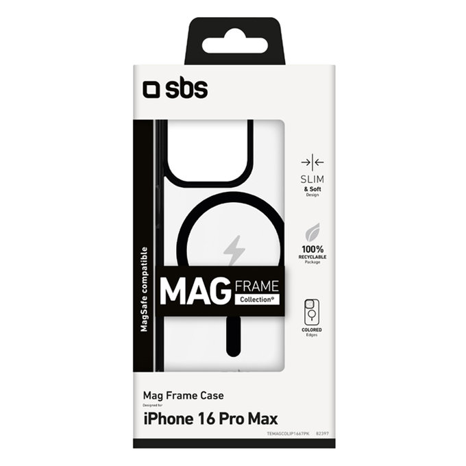 SBS - Case Mag Frame with MagSafe for iPhone 16 Pro Max, black