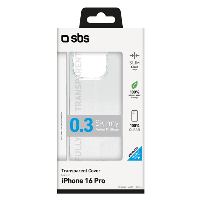 SBS - Case Skinny for iPhone 16 Pro, transparent