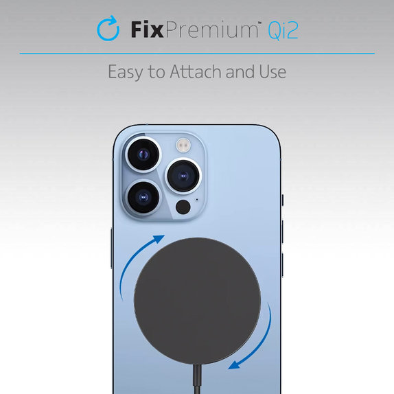 FixPremium - MagSafe Charger with Qi2, black