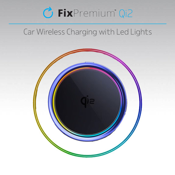 FixPremium - MagSafe Car Charger Mini with Qi2, black