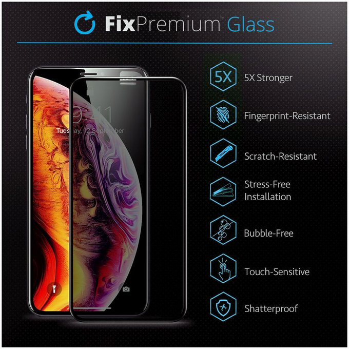 FixPremium Privacy Anti-Spy Glass - Tempered Glass for iPhone 16 Pro Max
