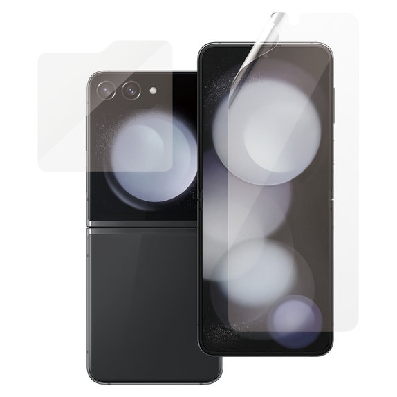 Protective Film UWF and Tempered Glass for Samsung Galaxy Z Flip6, Clear, SAFE by PanzerGlass