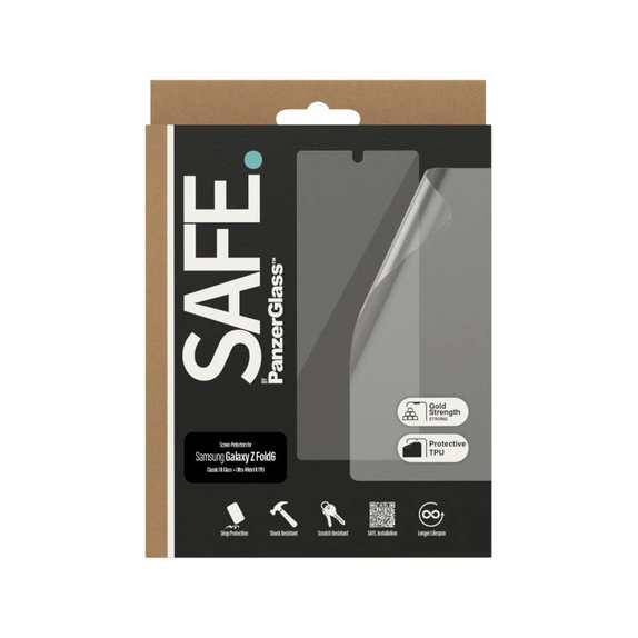 Protective Film UWF and Tempered Glass for Samsung Galaxy Z Fold6, Clear, SAFE by PanzerGlass