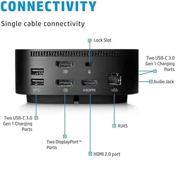HP - Docking Station G5 (USB-C) Refurbished