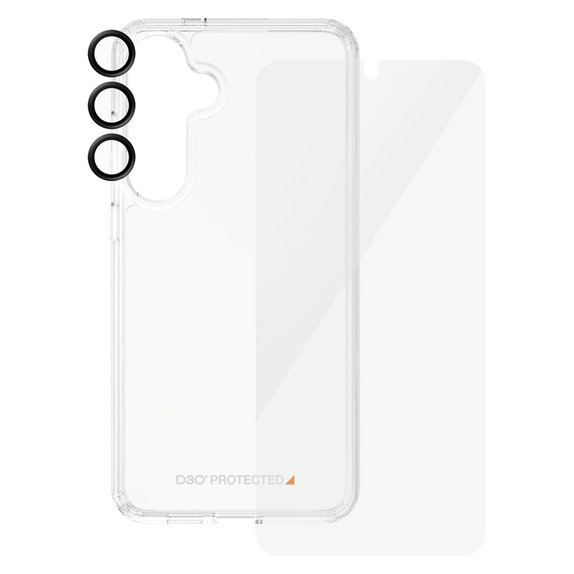 Bundle Hoops + Tempered Glass UWF + Hard Case D3O for Samsung Galaxy S24+, PanzerGlass