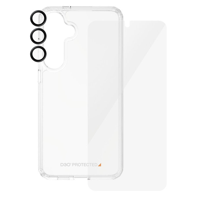 Bundle Hoops + Tempered Glass UWF + Hard Case D3O for Samsung Galaxy S24+, PanzerGlass