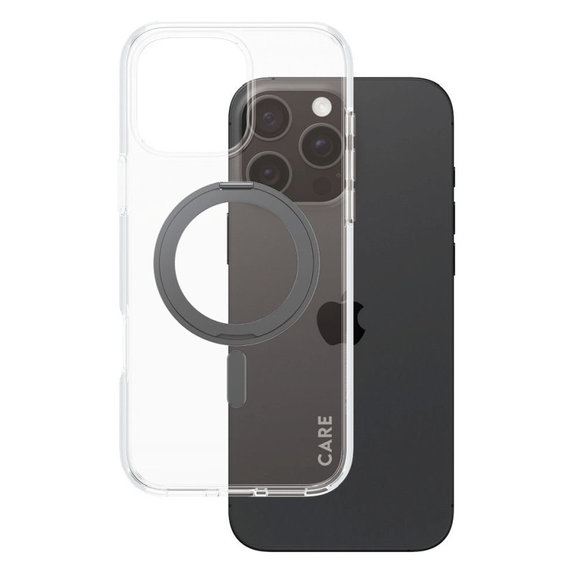 Kickstand Case with MagSafe for iPhone 16 Pro Max, Black, CARE