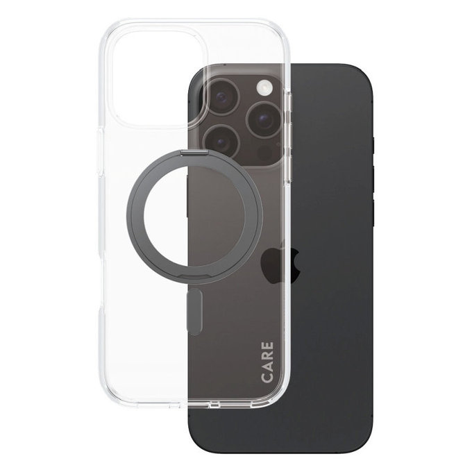 Kickstand Case with MagSafe for iPhone 16 Pro Max, Black, CARE