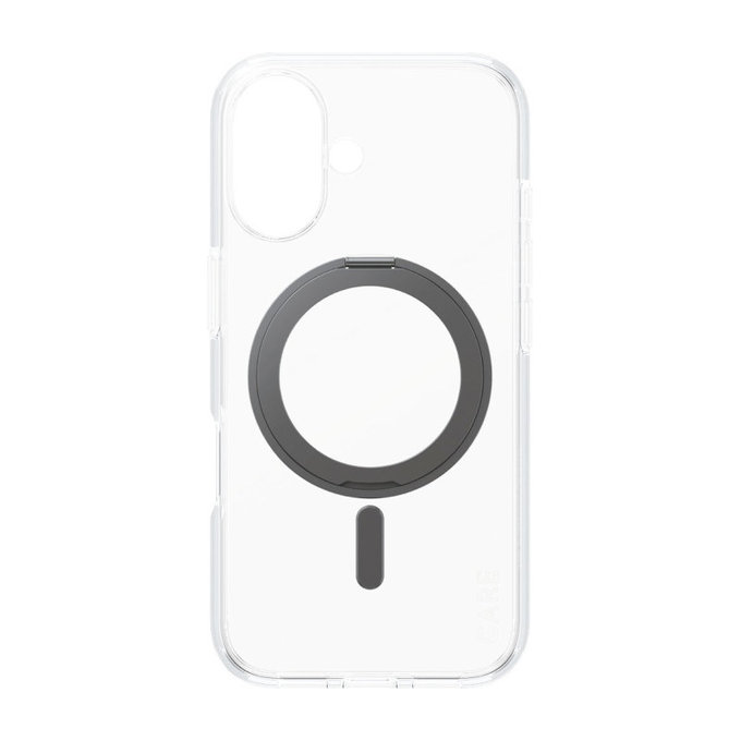 Kickstand Case with MagSafe for iPhone 16, Black, CARE