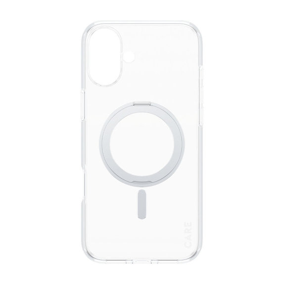 Kickstand Case with MagSafe for iPhone 16 Plus, Silver, CARE