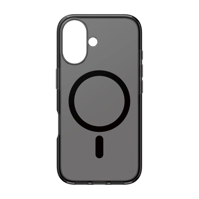 Smokey Case with MagSafe for iPhone 16, Black, CARE
