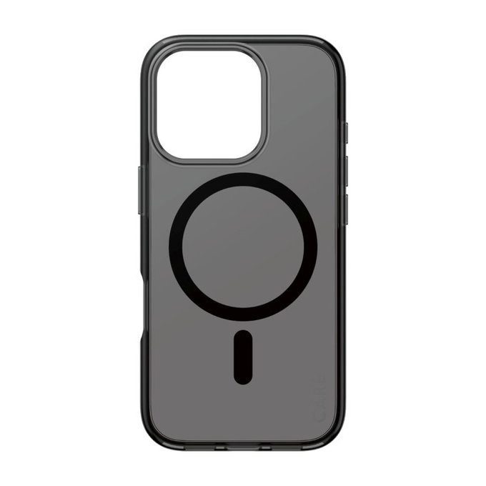 Smokey Case with MagSafe for iPhone 16 Pro, Black, CARE