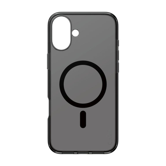 Smokey Case with MagSafe for iPhone 16 Plus, Black, CARE