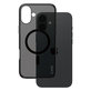 Smokey Case with MagSafe for iPhone 16 Plus, Black, CARE