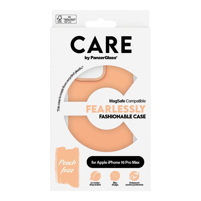 Fearlessly Case with MagSafe for iPhone 16 Pro Max, Peachy, CARE