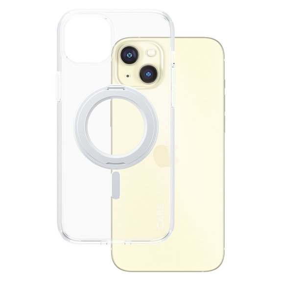 Case Kickstand with MagSAFE by PanzerGlass for iPhone 15 Pro Max, Silver, PanzerGlass