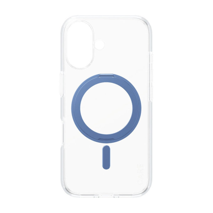 Kickstand Case with MagSafe for iPhone 16, Blue, CARE