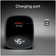 Travel Adapter LCD USB-C, GaN, 45 W PD, black, SBS