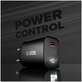 Travel Adapter LCD USB-C, GaN, 45 W PD, black, SBS