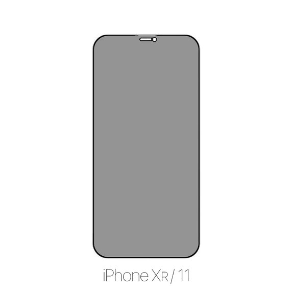 FixPremium Privacy Anti-Spy Glass - Tempered Glass for iPhone XR & 11