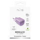 PURO - Charging Adapter MiniPro USB-C, GaN, 20W, coraltastic