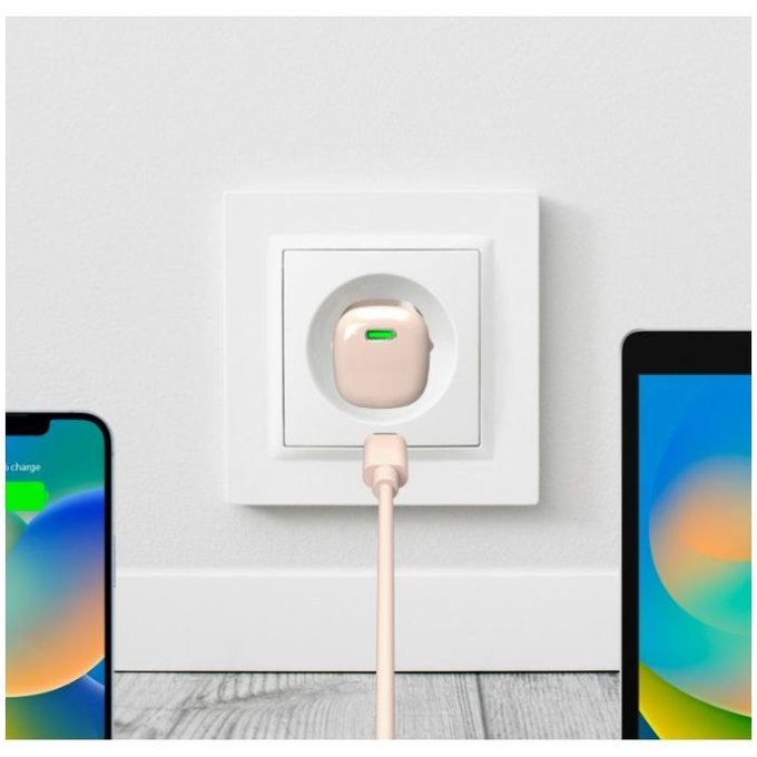 PURO - Charging Adapter MiniPro USB-C, GaN, 20W, sandshell