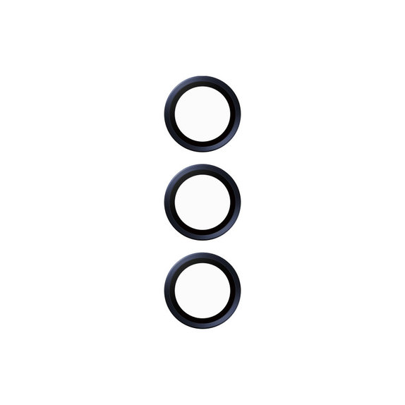 Camera Lens Protector Hoops for Samsung A25 5G, Blue/Black, PanzerGlass