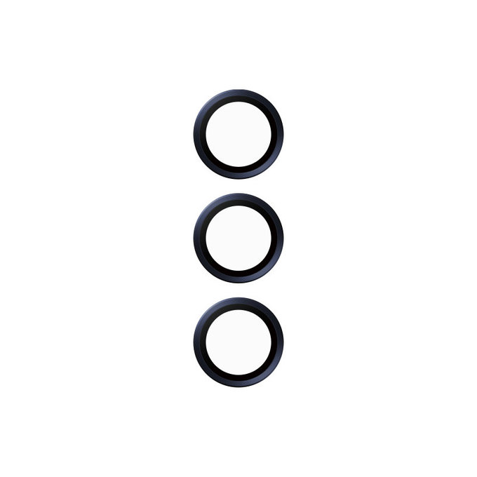 Camera Lens Protector Hoops for Samsung A25 5G, Blue/Black, PanzerGlass