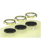 Camera Lens Protector Hoops for Samsung A25 5G, Yellow, PanzerGlass