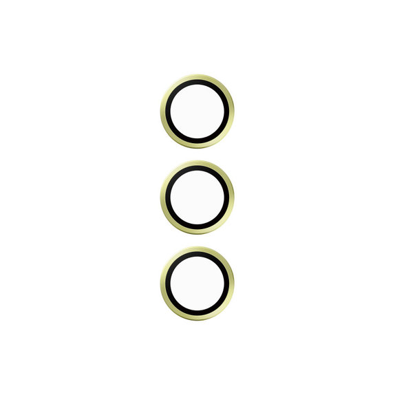 Camera Lens Protector Hoops for Samsung A25 5G, Yellow, PanzerGlass