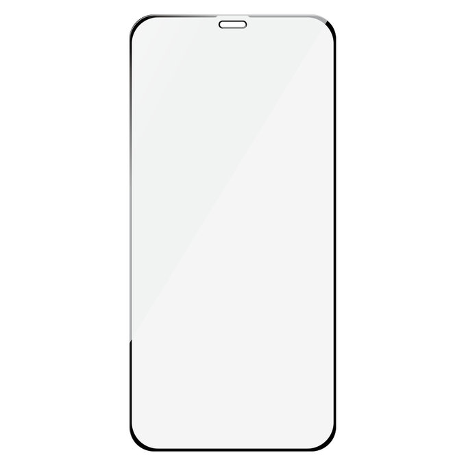 Tempered Glass Case Friendly for iPhone 12 Pro/12, Black, SAFE by PanzerGlass