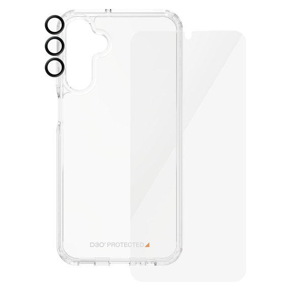 Bundle Hoops + Tempered Glass UWF + Hard Case D3O for Samsung Galaxy A15/A15 5G, PanzerGlass